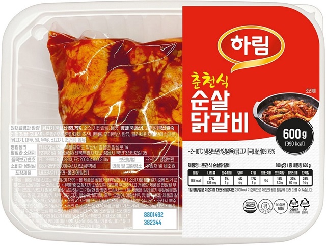 하림, '춘천식 순살닭갈비' 컬리서 판매