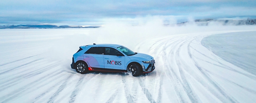 현대모비스, 스웨덴 동계시험장서 글로벌 고객 초청 신기술 시연