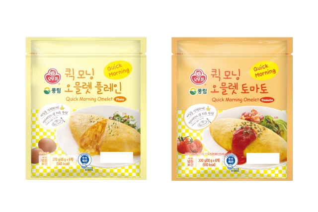 오뚜기, 바쁜 아침 위한 ‘퀵모닝 오믈렛’ 2종 출시